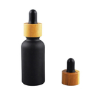 Various Sizes 5ml 10ml 15ml 20ml 30ml 50ml 100ml Empty Essential Oil Matte Black Frosted Glass Dropper Bottle